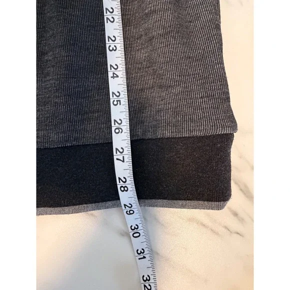 Bugatchi‎ Men's Gray Black Quarter Zip Pullover Sweater Size L